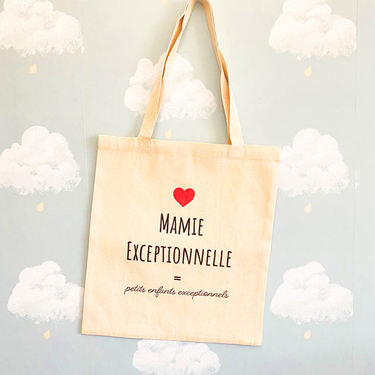 Tote Bag "Mamie Exceptionnelle" ❤️