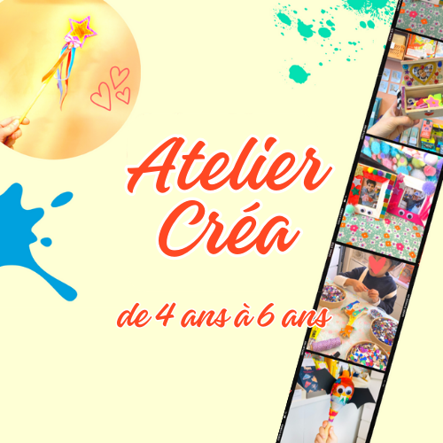 Atelier pour les petits - de 4 à 6 ans - Atelier créatif de 1h - Paris 9ème