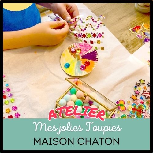 Atelier créatif - mes jolies Toupies - Activité enfant Paris 9 -