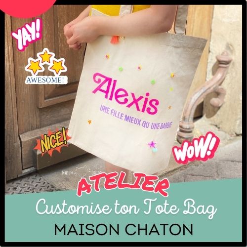 Atelier créatif - Customise ton Tote Bag - Activité enfant Paris 9 -