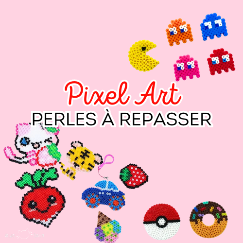 Atelier créatif - Pixel art en perles à repasser - Activité enfant Paris 9 -