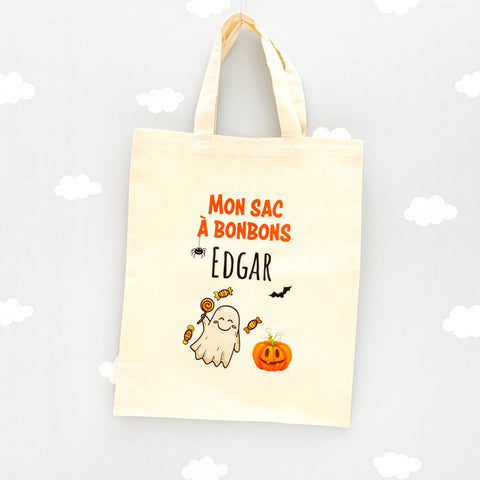 Sac à  bonbons Halloween personnalisé 👻