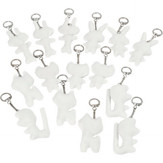 Porte clés en tissu x1 - Support à décorer