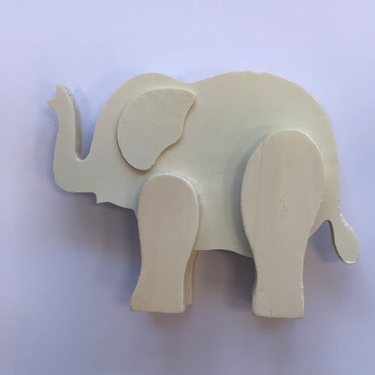 Elephant en bois - Support à décorer