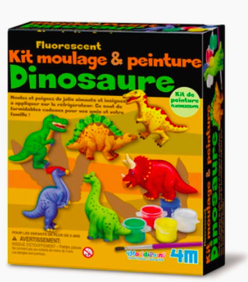 Kit moulage et peinture de dinosaures 4M