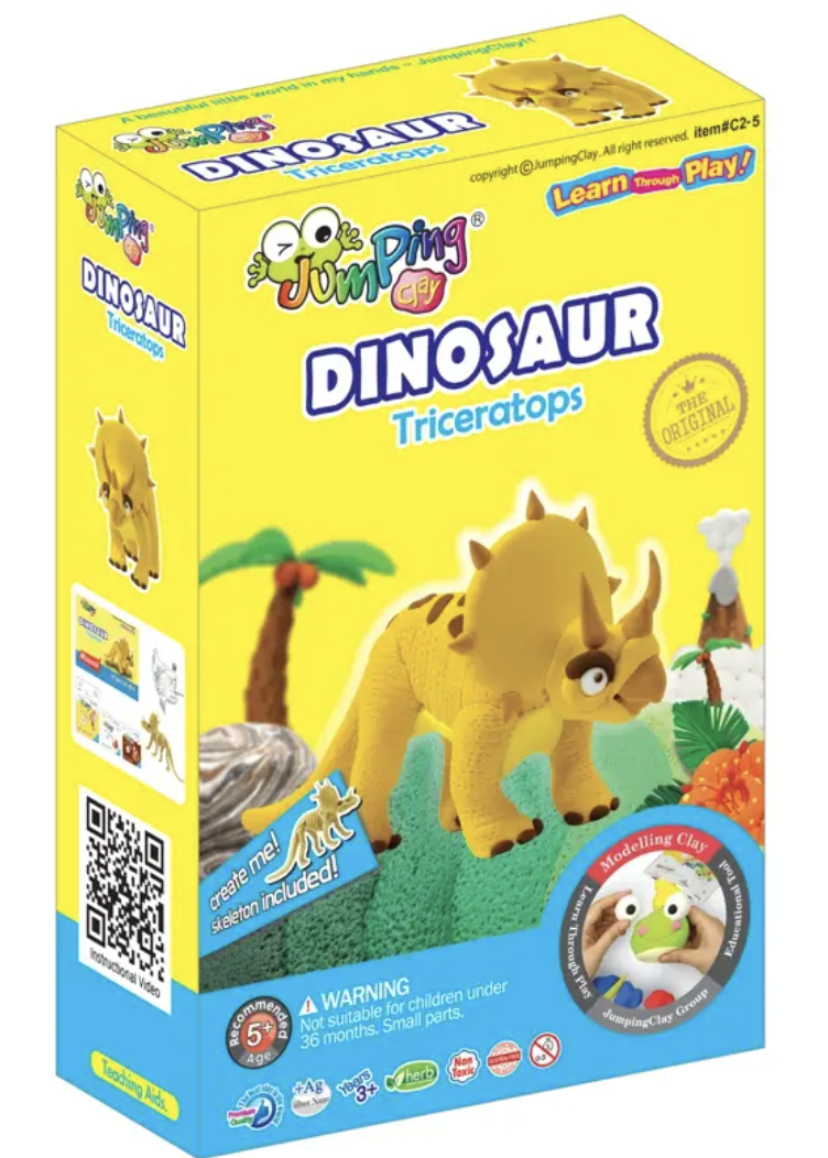 Kit de modelage Dinosaure Triceratops - Jumping Clay
